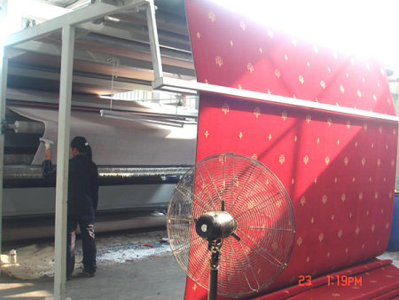 重庆编织地毯涂胶烘干机